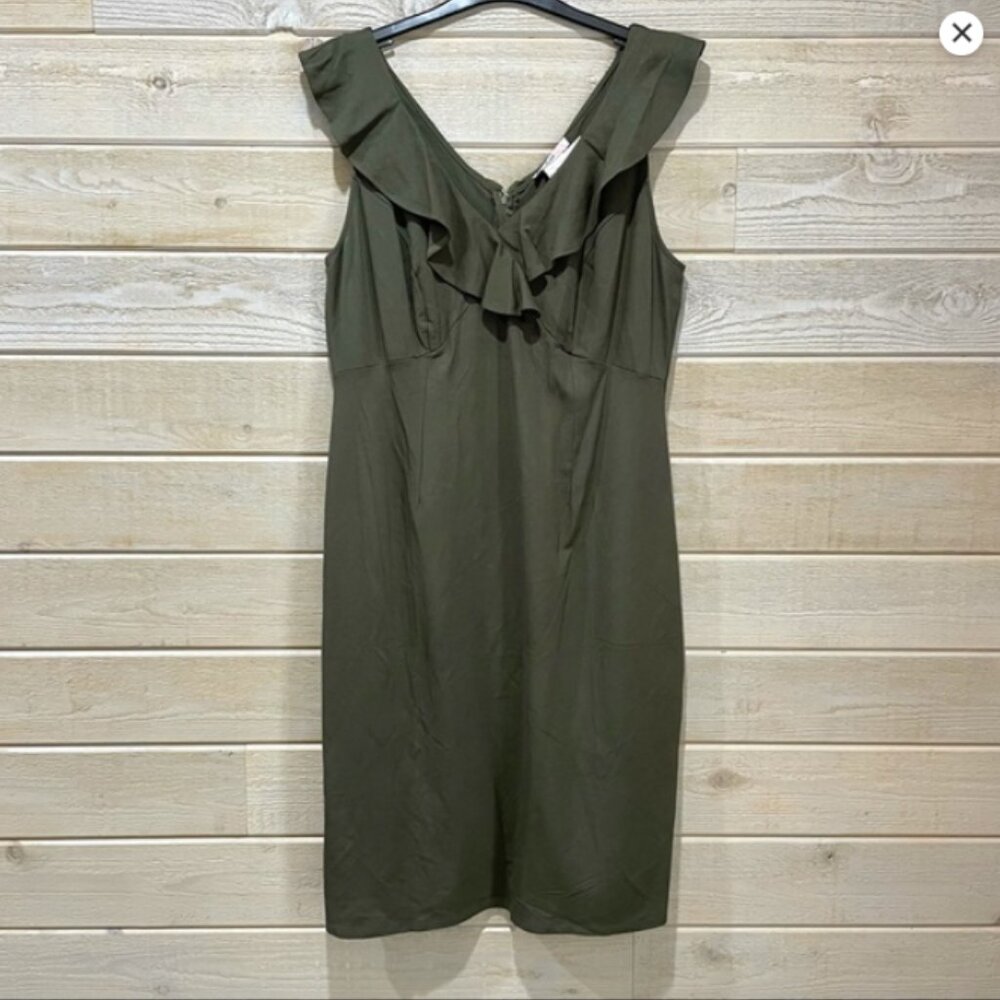 Vibrant Emerald Green Midi Dress - Elegant Summer Event - Size 2X